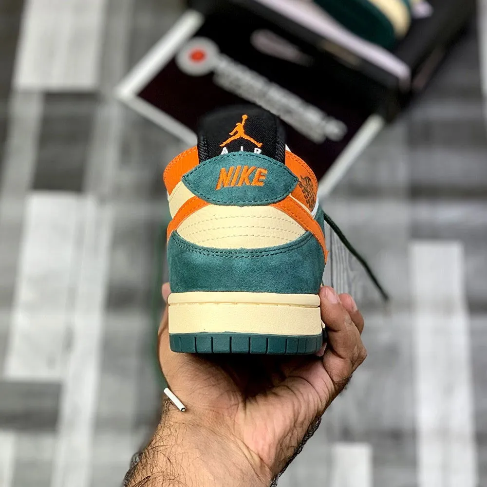 Aj-1 X Sb Dunks Low Pro (Green Orange)