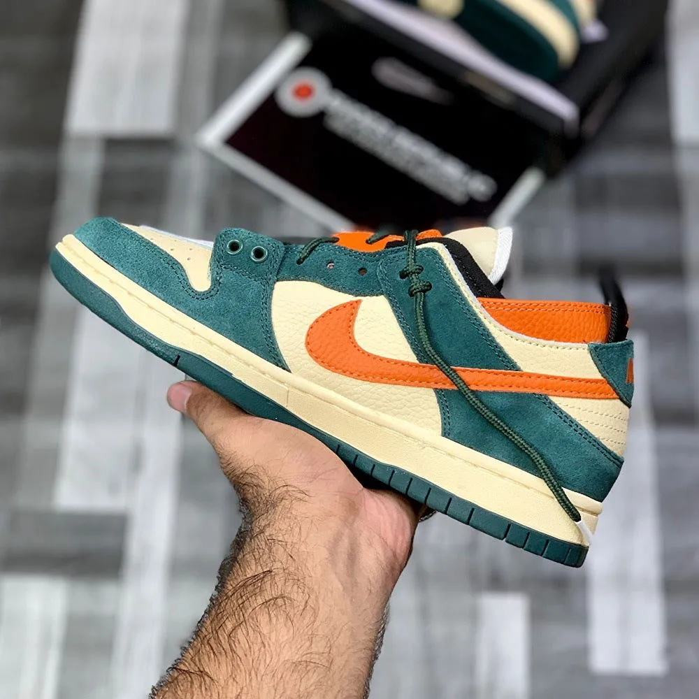 Aj-1 X Sb Dunks Low Pro (Green Orange)