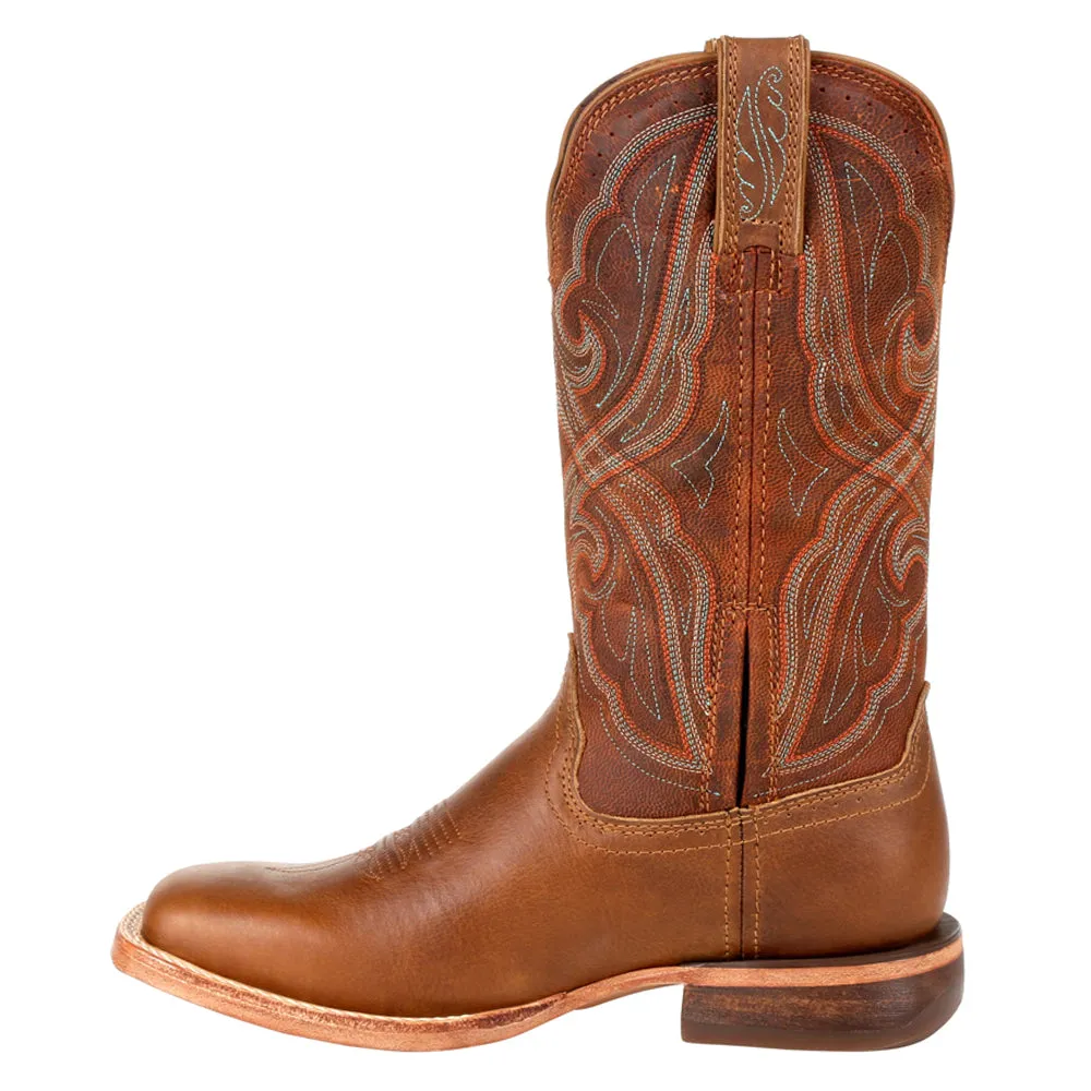 Arena Pro Embroidered Square Toe Cowboy Boots