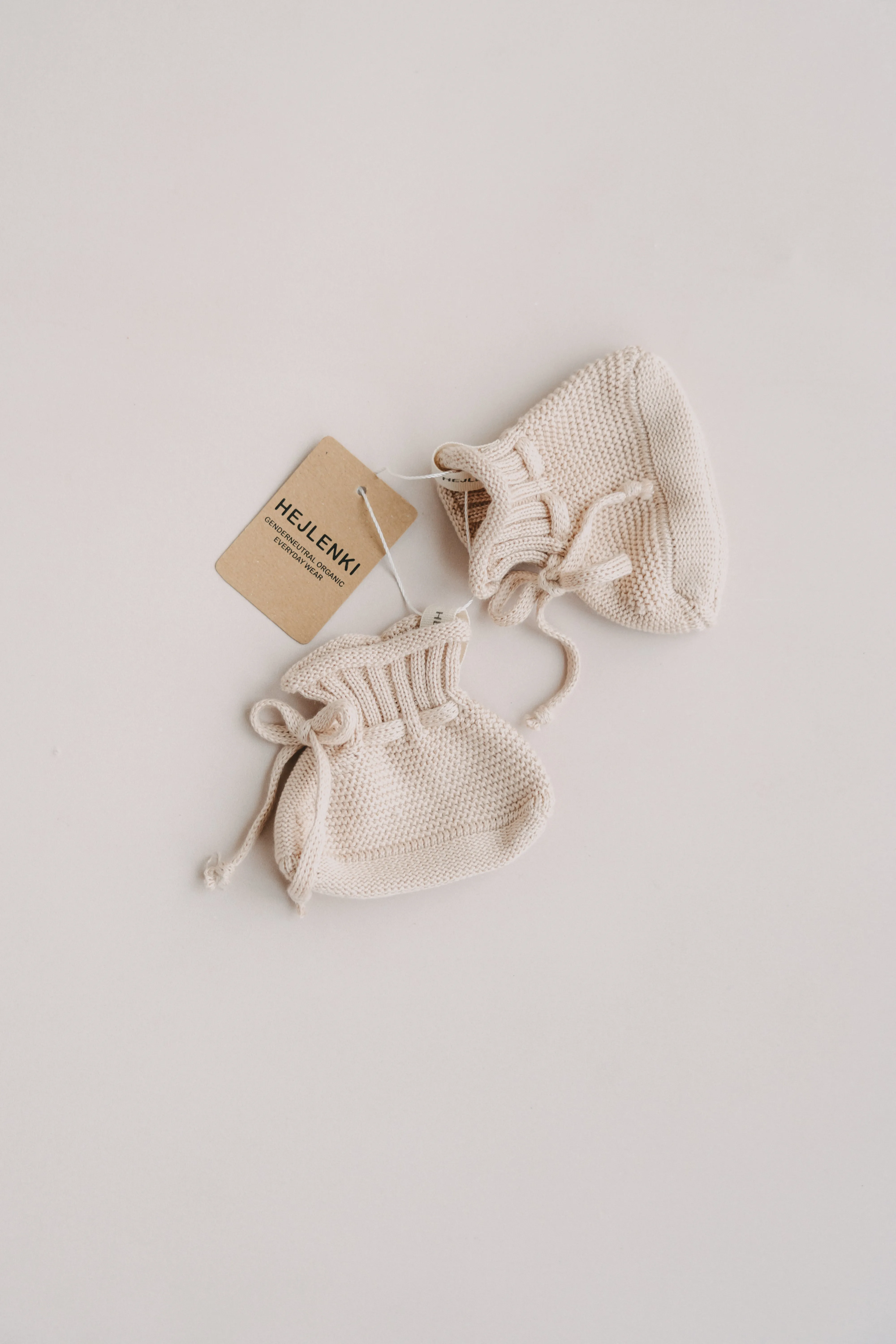 BABY KNIT SHOES WARM BISQUE