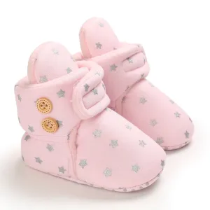 Baby Warm Soft Bottom And Velvet Shoes