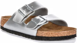 Birkenstock Arizona Kids Bs In Silver Juniors | Regular Fit