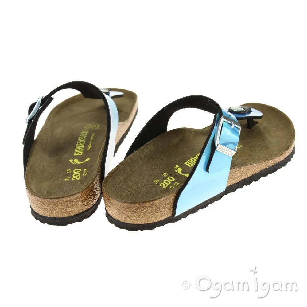 Birkenstock Gizeh Kids Girls Mirror Blue Sandal