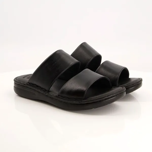 Black medicated slippers