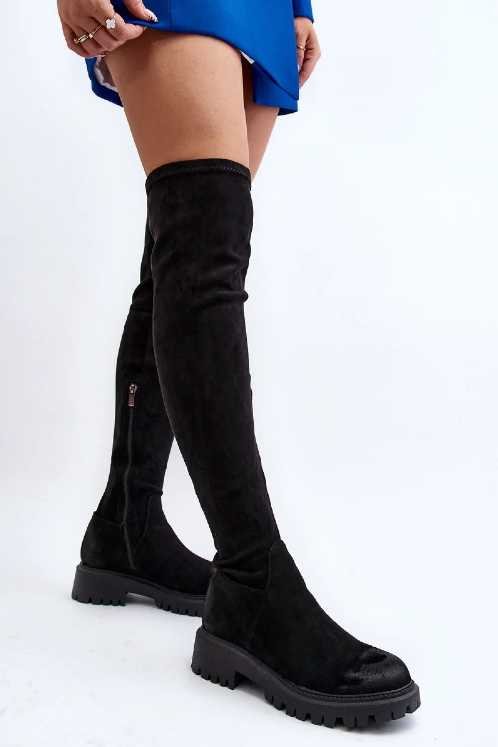 black - Thigh-Hight Boots model 191363 Step in style