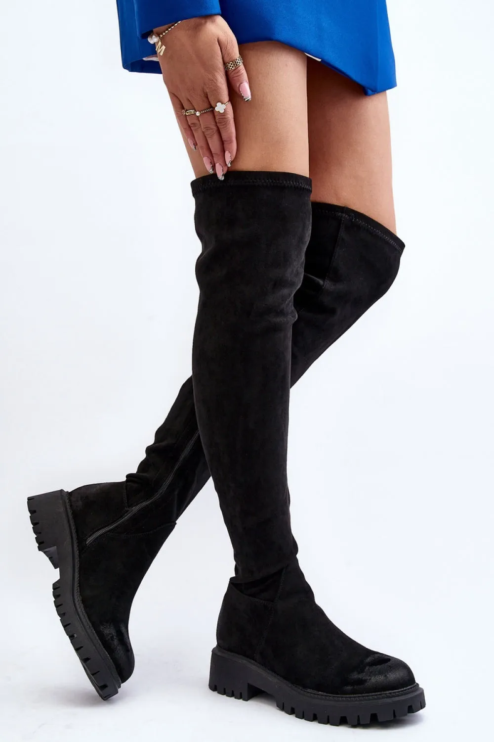 black - Thigh-Hight Boots model 191363 Step in style