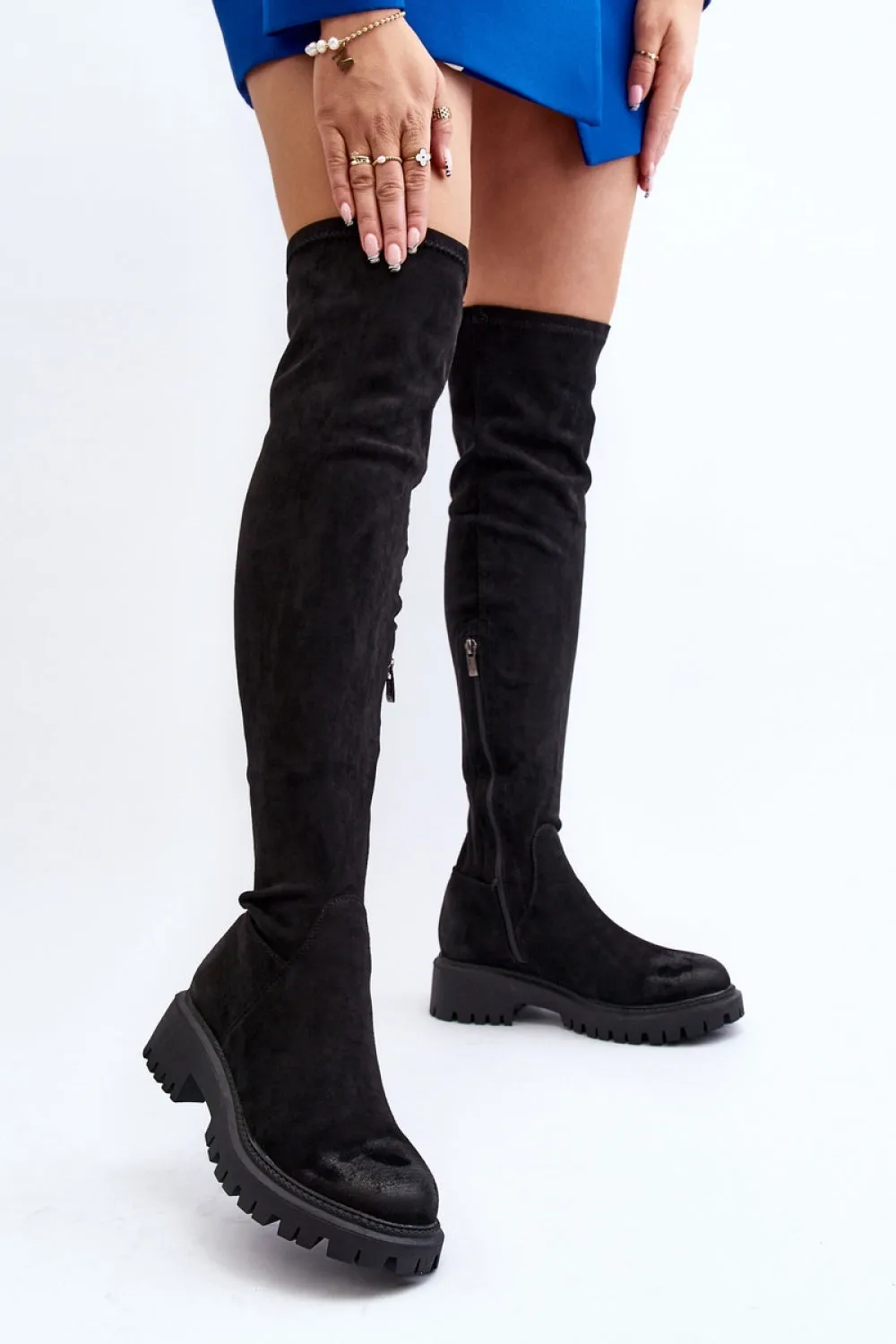 black - Thigh-Hight Boots model 191363 Step in style