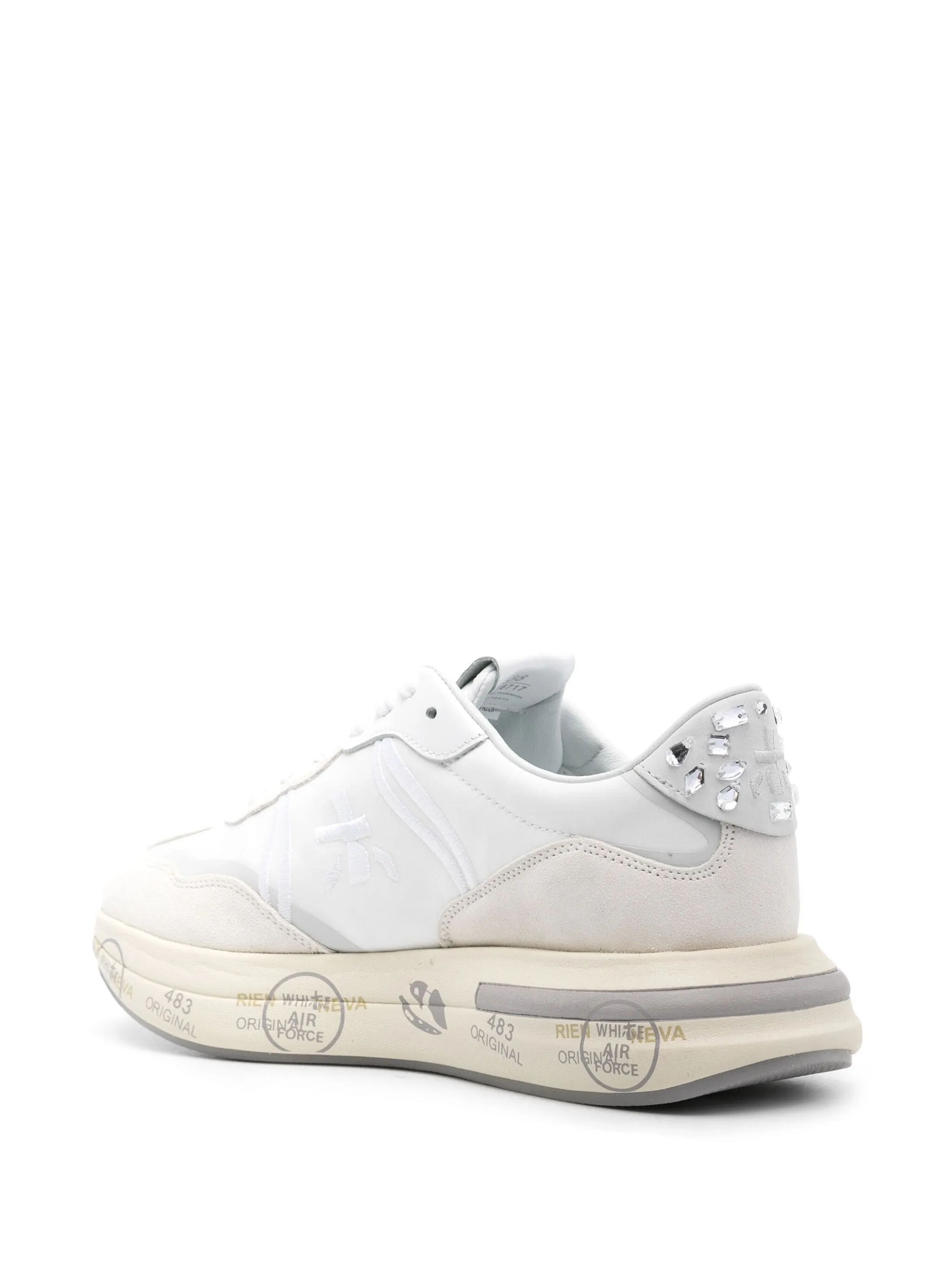 Cassie Retro Style White Sneakers