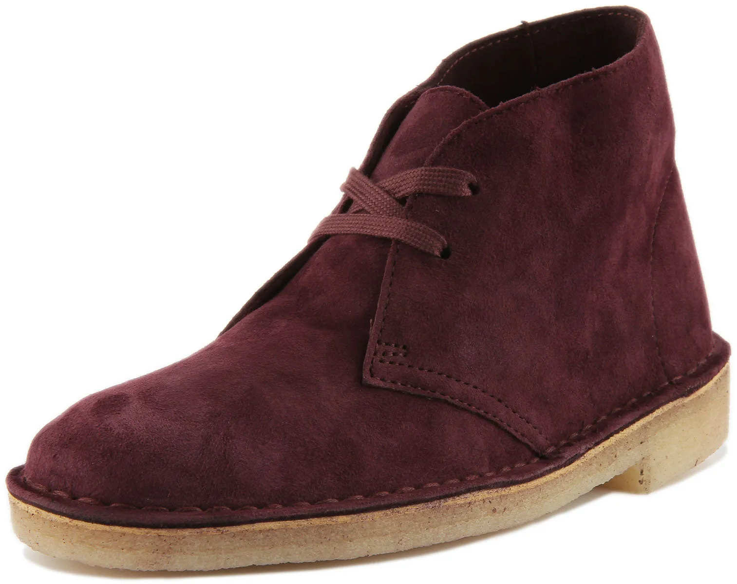 Clarks Originals Desert Boots In Purple For Women