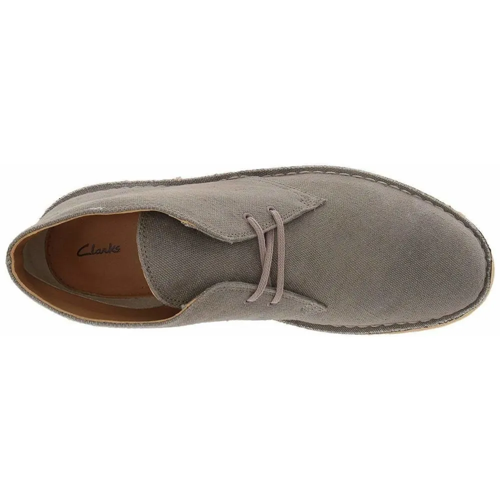 Clarks Originals Desert Boots Men's Taupe Canvas Fabric 26131983