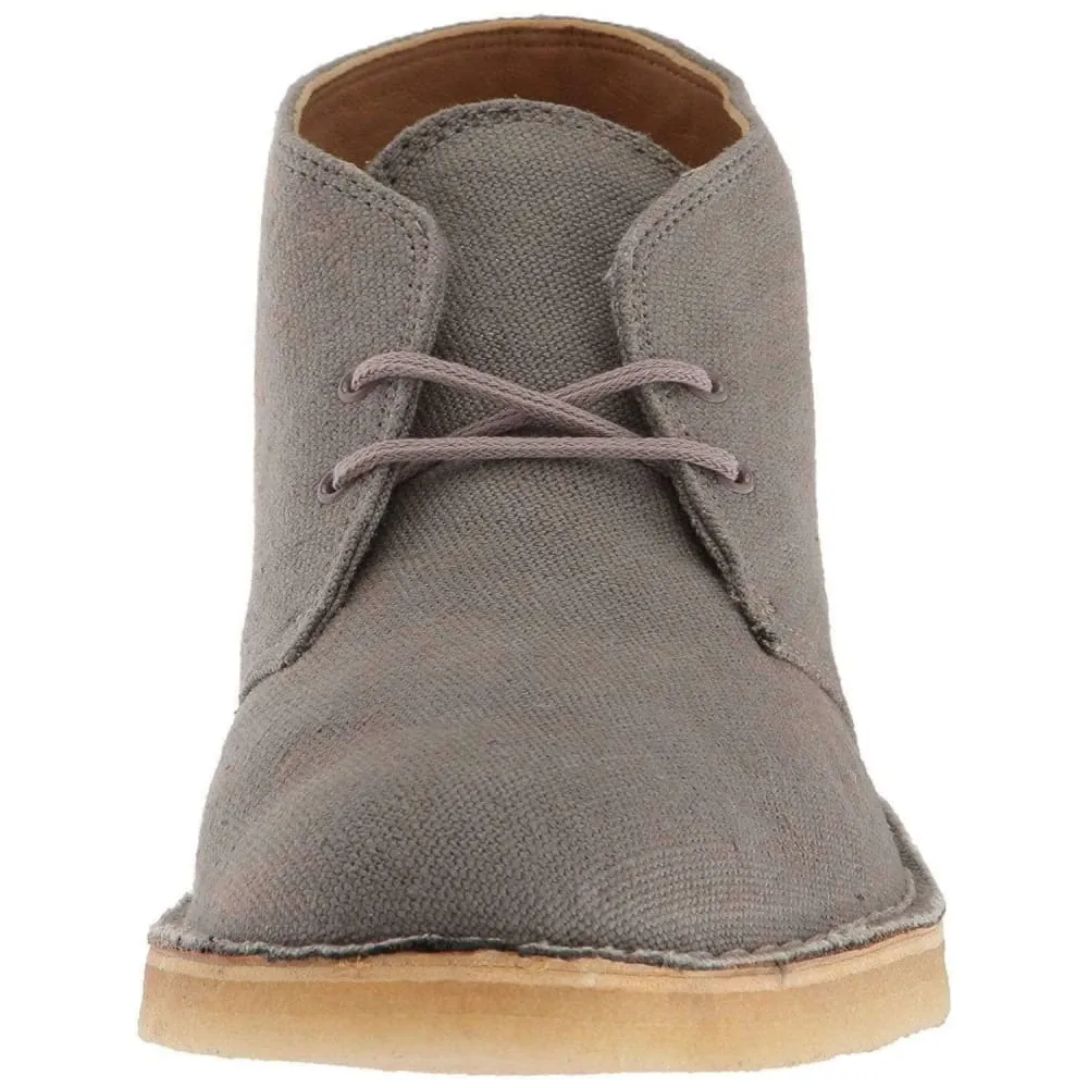 Clarks Originals Desert Boots Men's Taupe Canvas Fabric 26131983