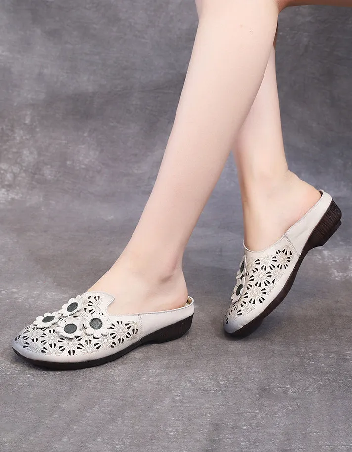 Comfortable Retro Flower Slippers 35-41