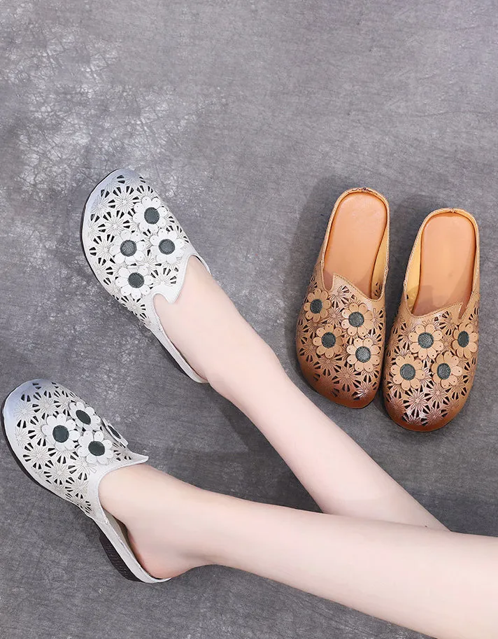 Comfortable Retro Flower Slippers 35-41