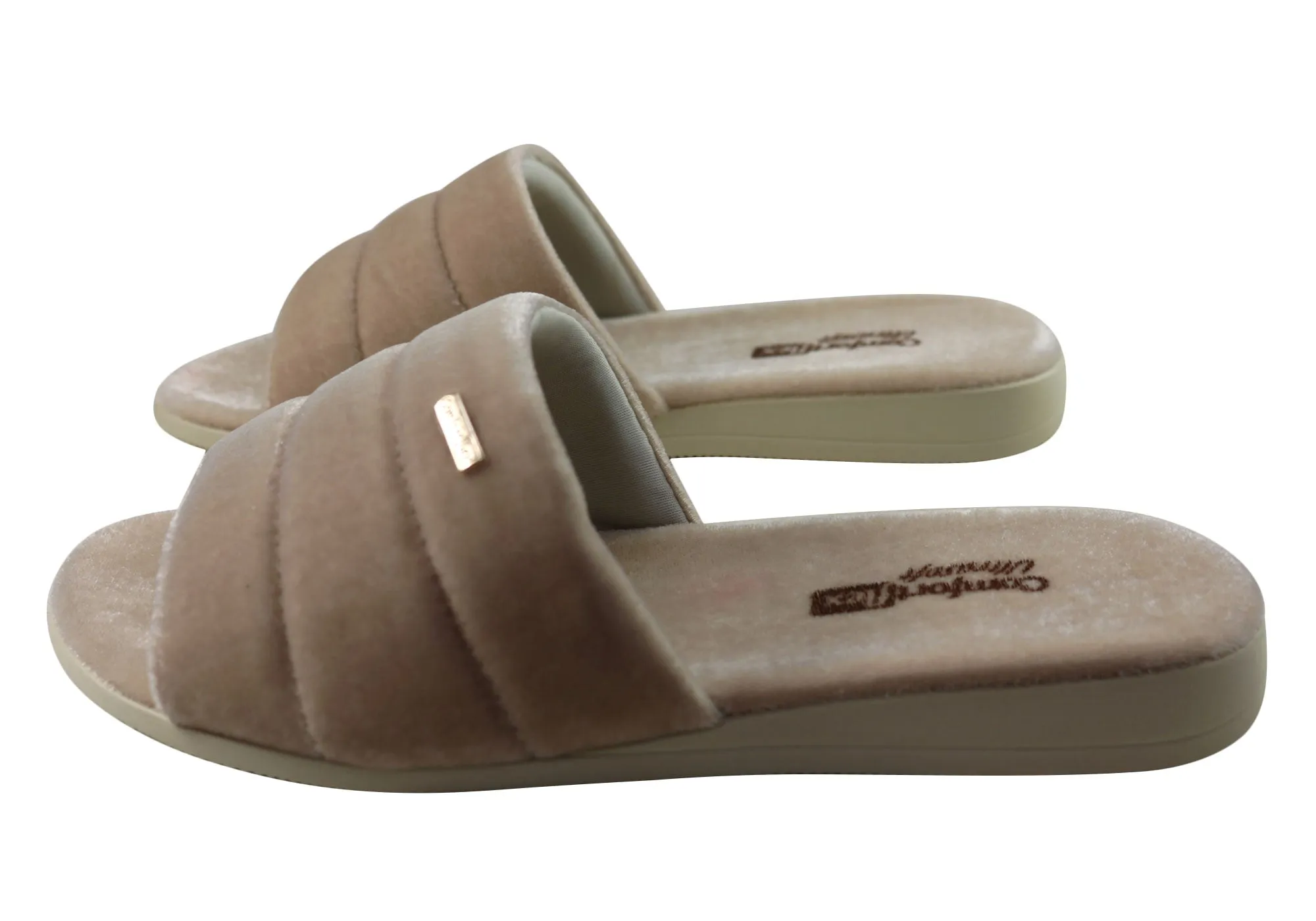 Comfortflex Relax Harmony Womens Open Toe Slippers Made In Brazil