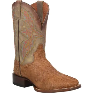 Dan Post DP3996 11" Dry Gulch Cognac Python Wide Square Toe Boot SALE BOOT