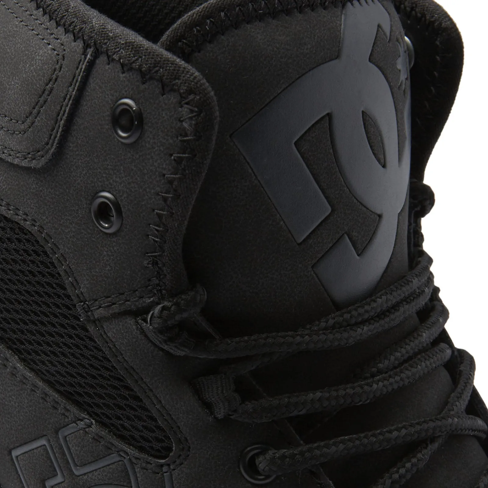 DC Shoes Mens Versatile Mid Rise Leather Boots - Black