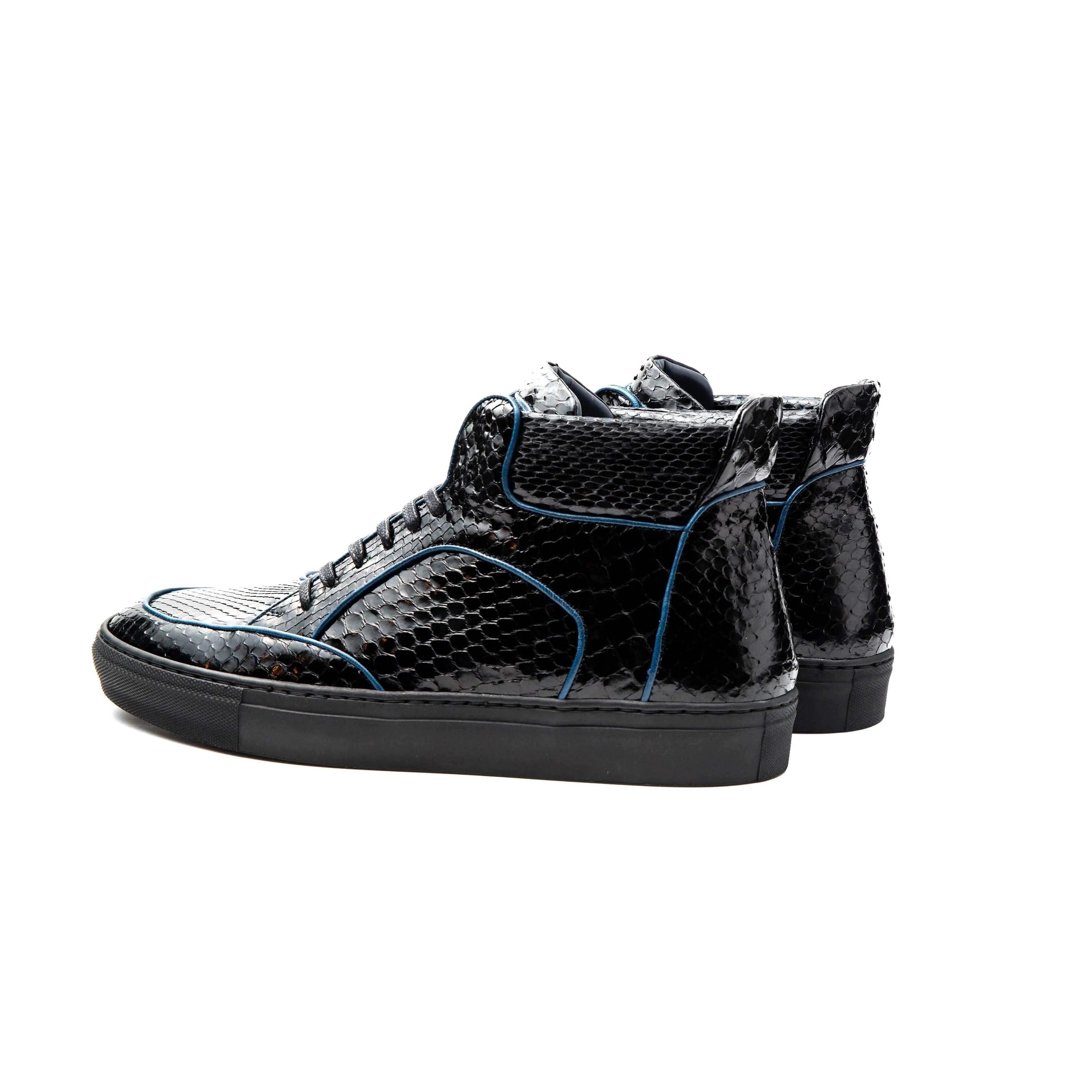 Dtown Luxe Python High-Top Sneakers