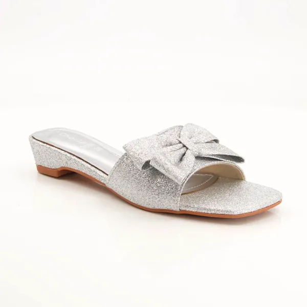 Fancy & Stylish Sliver Heel Slippers for women