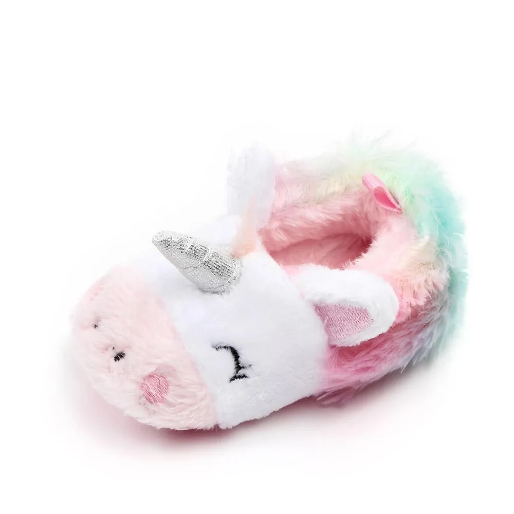 Fluffy Unicorn Baby Shoes