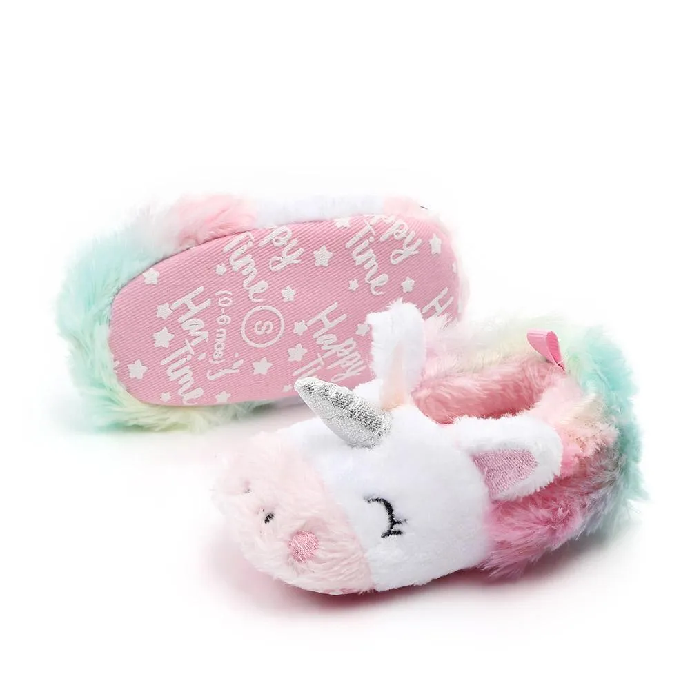 Fluffy Unicorn Baby Shoes