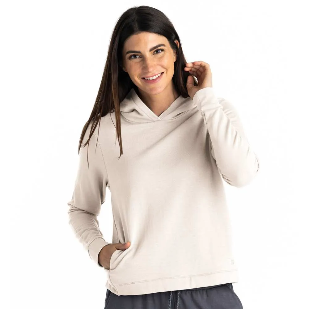 Free Fly Women's Bamboo Lightweight Fleece Cropped Hoodie