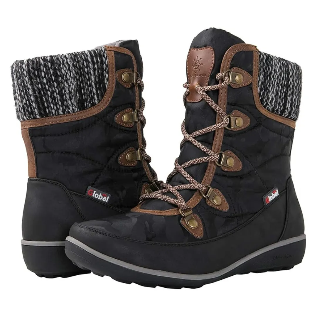 Globalwin Women's Insulated Waterproof Winter Snow Boots