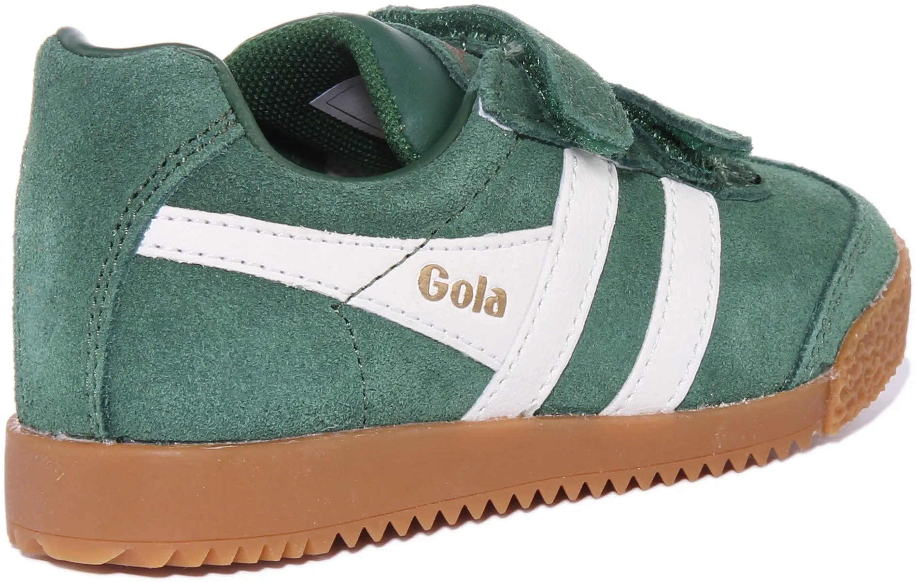 Gola Classics Harrier Velcro In Green For Kids