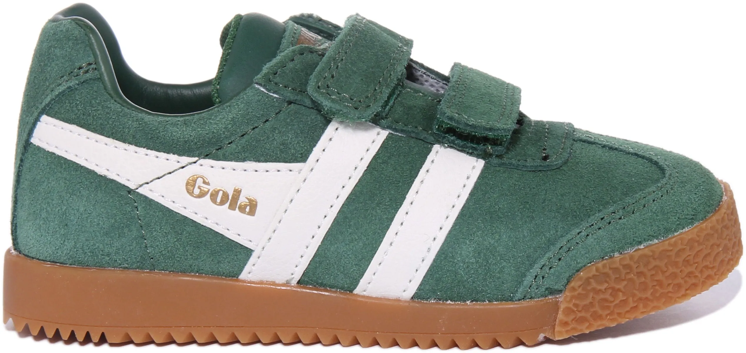 Gola Classics Harrier Velcro In Green For Kids