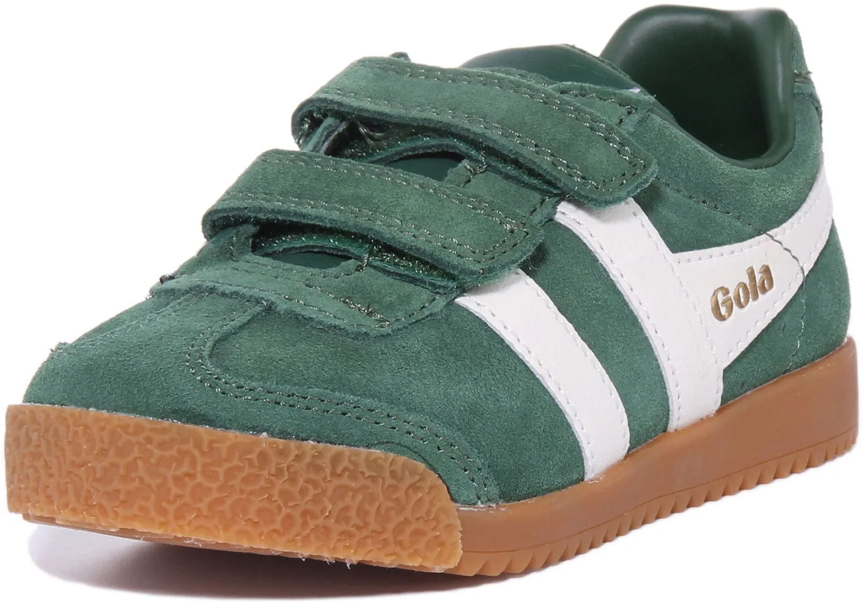 Gola Classics Harrier Velcro In Green For Kids