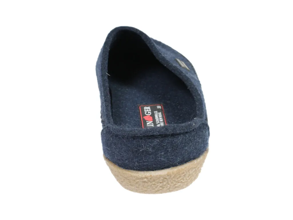 Haflinger Clogs Blizzard Credo Kapitan Blue