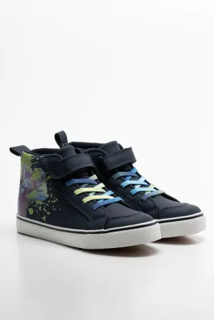 High Top Sneaker Navy