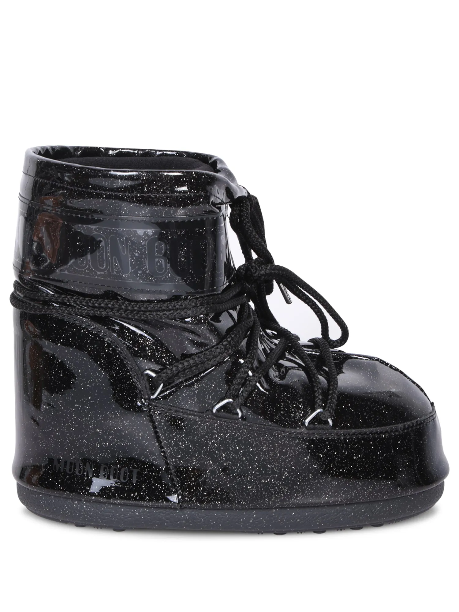 Icon Low Glietter black ankle boot