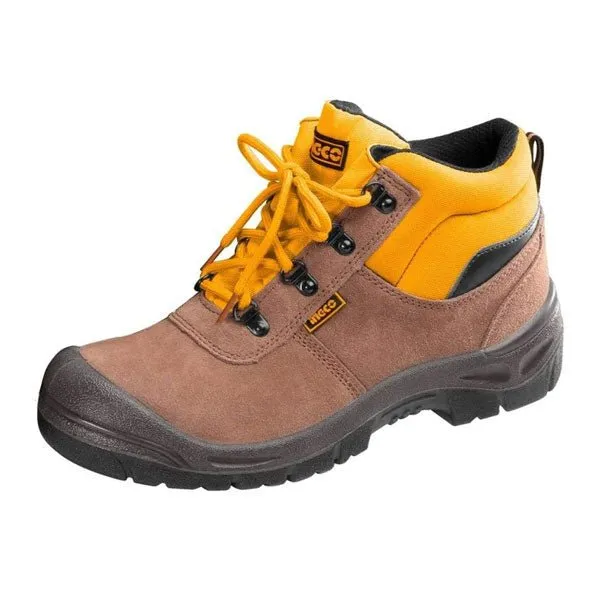 INGCO SSH02SB Heavy-Duty Safety Boots with Steel Toe Cap