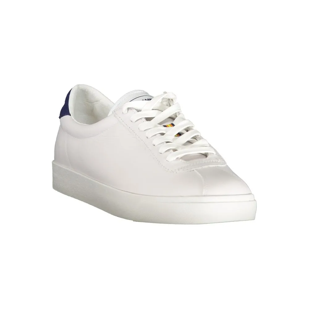 K-WAY Sleek White Sneakers with Contrast Detailing