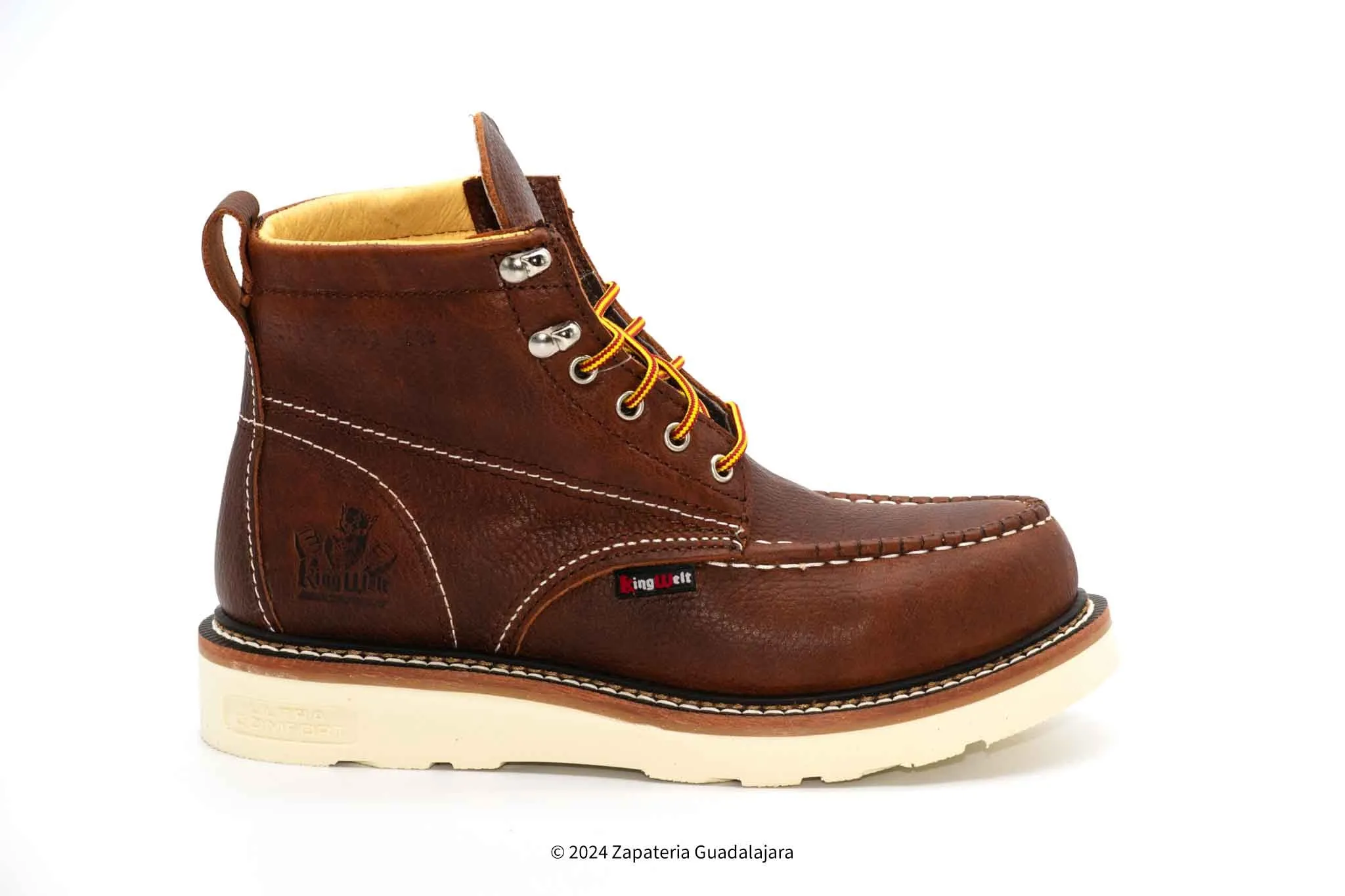 KW832 6" SOFT TOE DARK BROWN FLOTER WORK BOOT