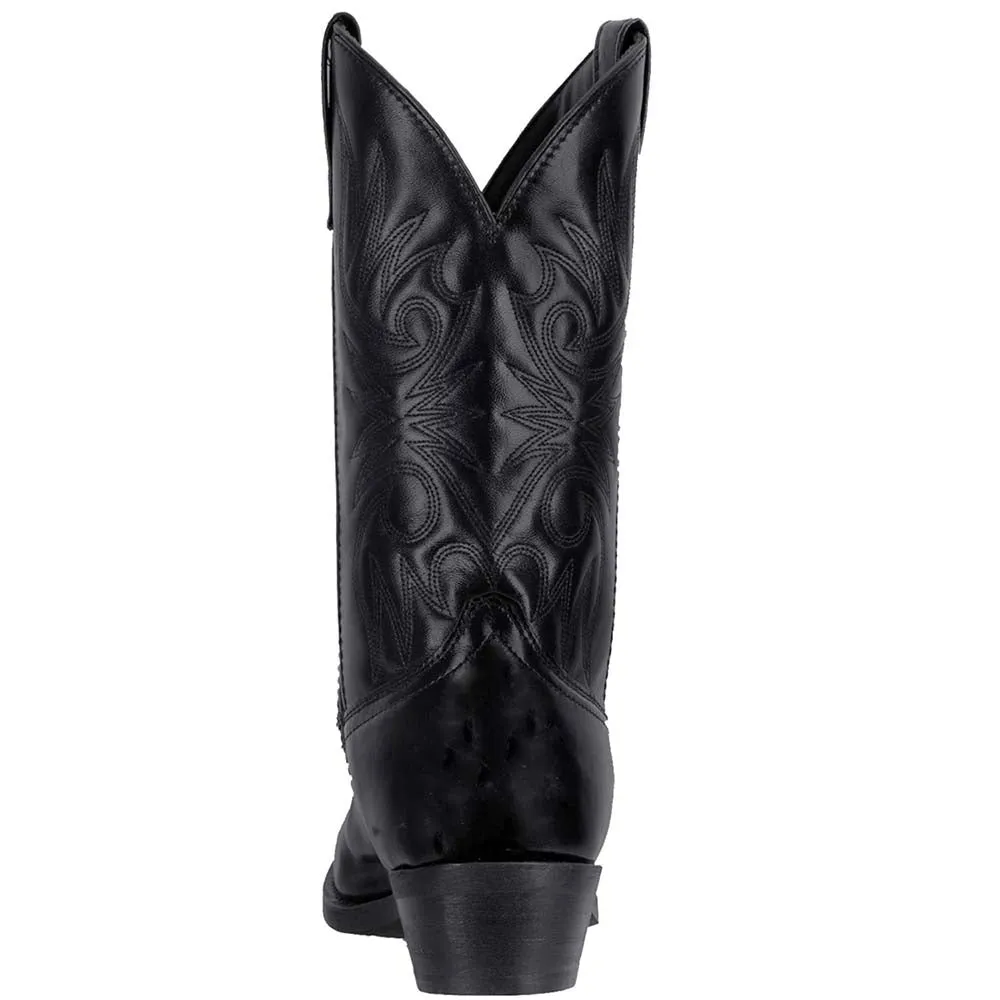 Laredo Paris Black Leather R-Toe Boots