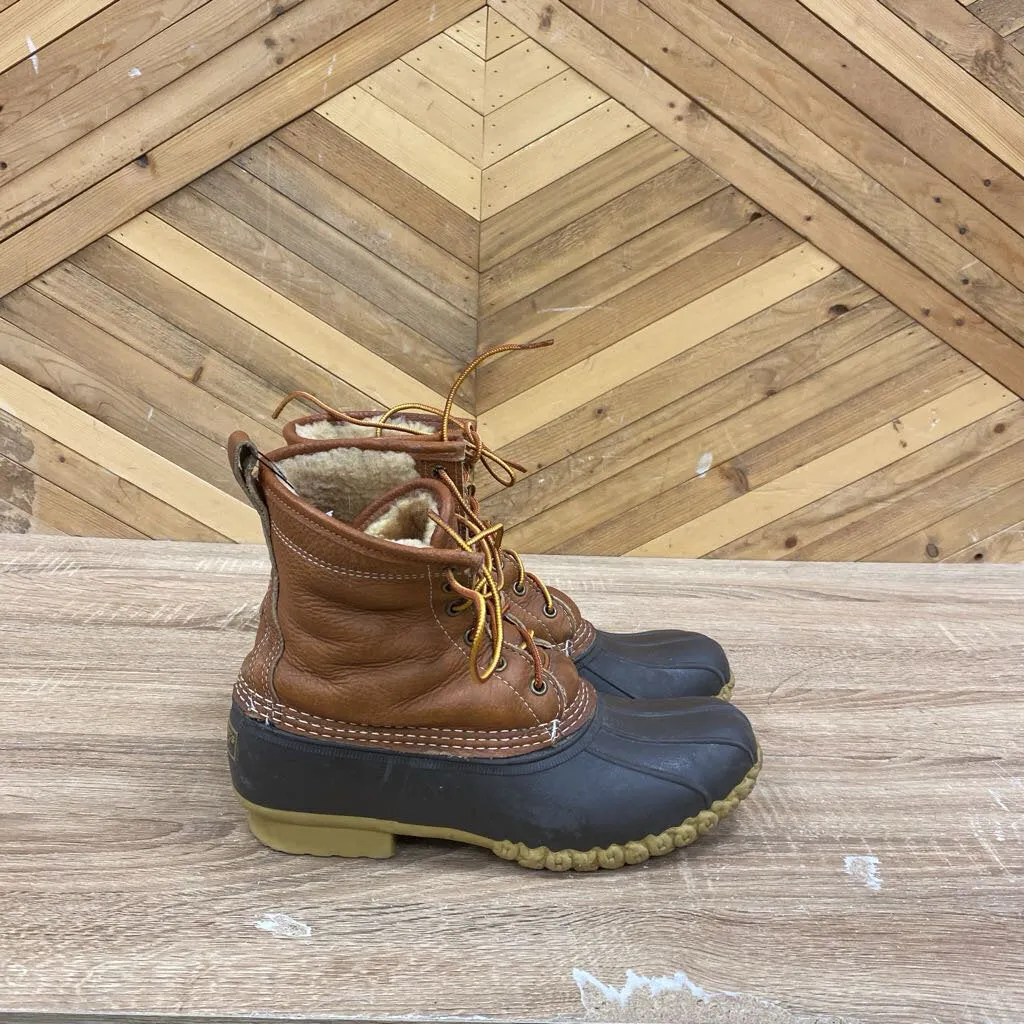 L.L. Bean - Women's Insulated Fleece Lined Rubber Boots - MSRP $240: Brown-women-W9