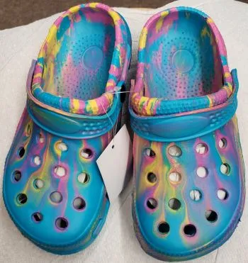 Mariah V Jr. -- Children's " Crocs Style " Sandal -- Tye Dye