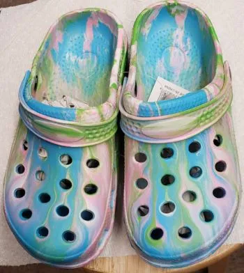 Mariah V Jr. -- Children's " Crocs Style " Sandal -- Tye Dye