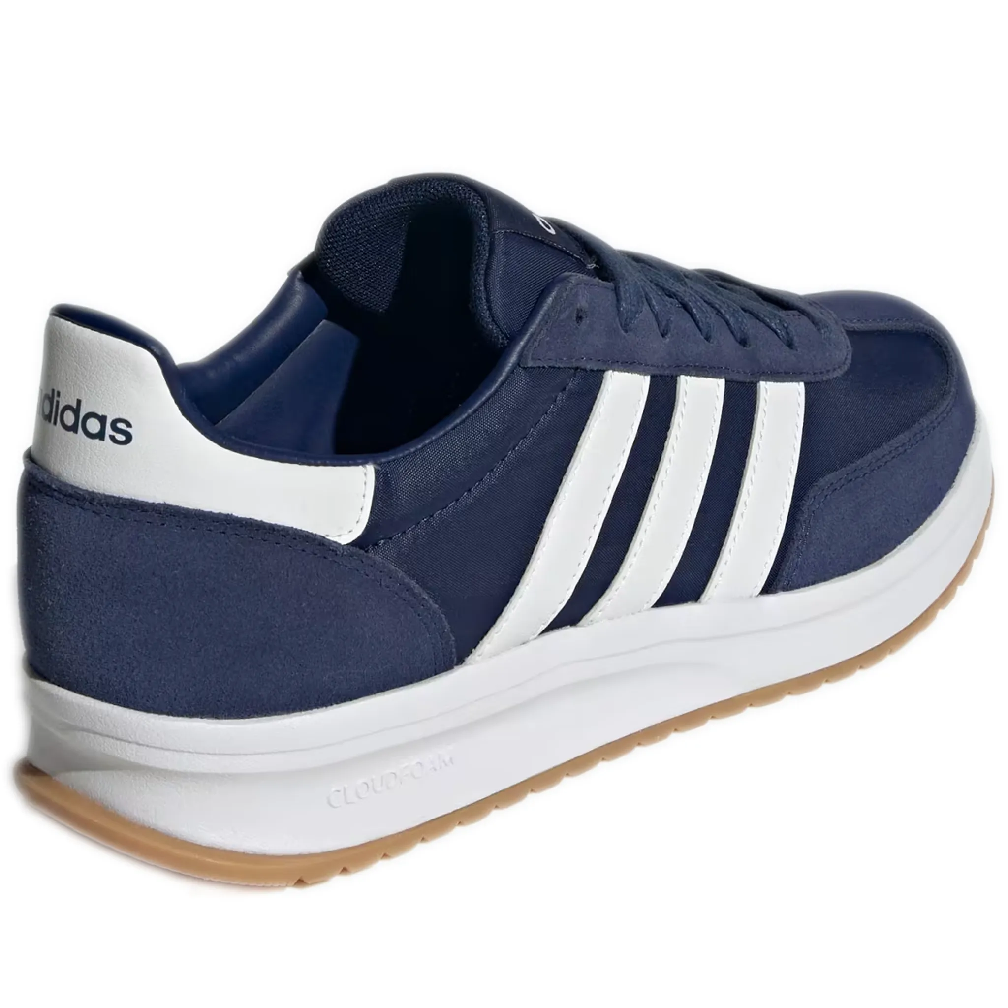 Men's Adidas Run 72 Shoes - Dark Blue / Cloud White / Cloud White