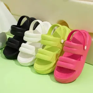 Multi-functional Thick-soled Sandals For Women Summer Outdoor Garden Slippers Beach Shoes