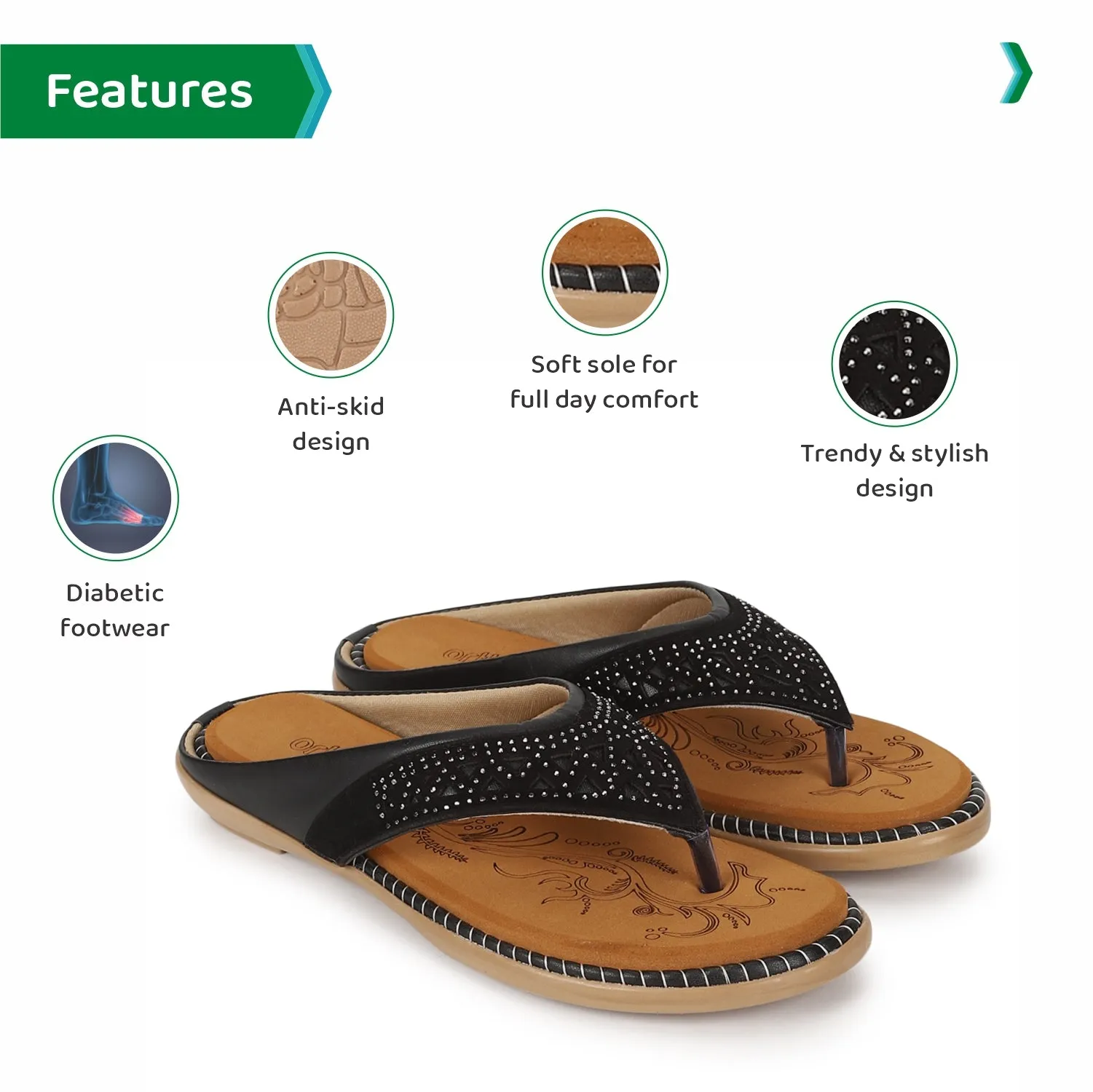 ORTHO JOY doctor Slipper | Comfortable slippers For Women