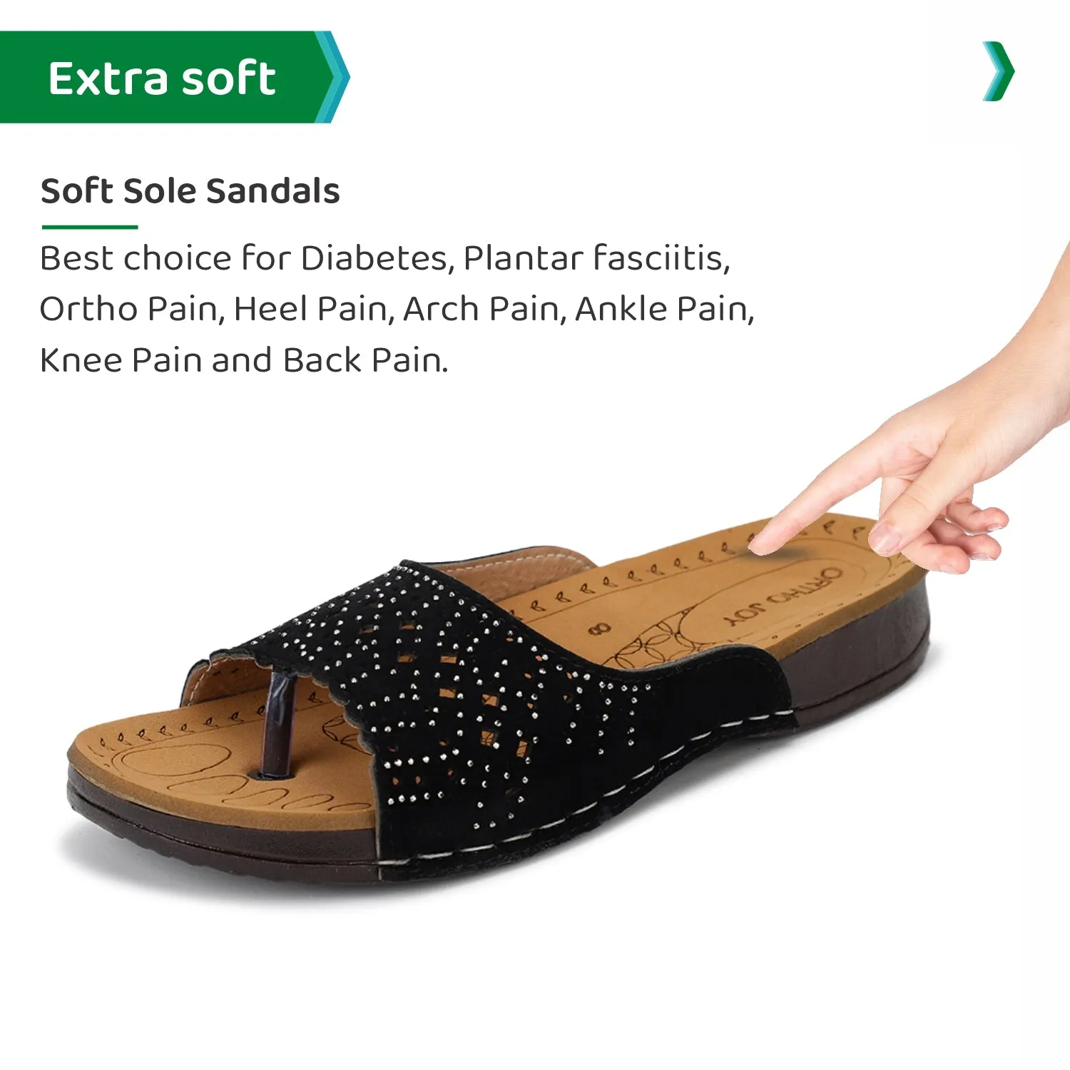 ORTHO JOY Regular Wear slippers For Women