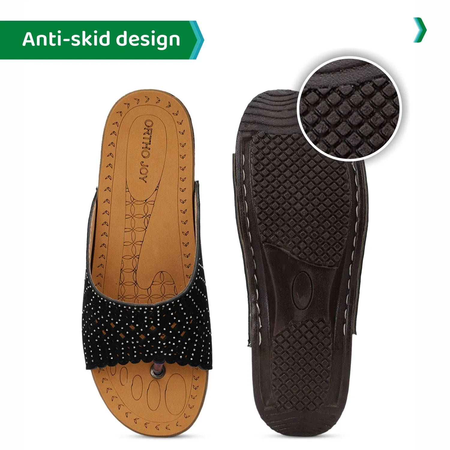 ORTHO JOY Regular Wear slippers For Women