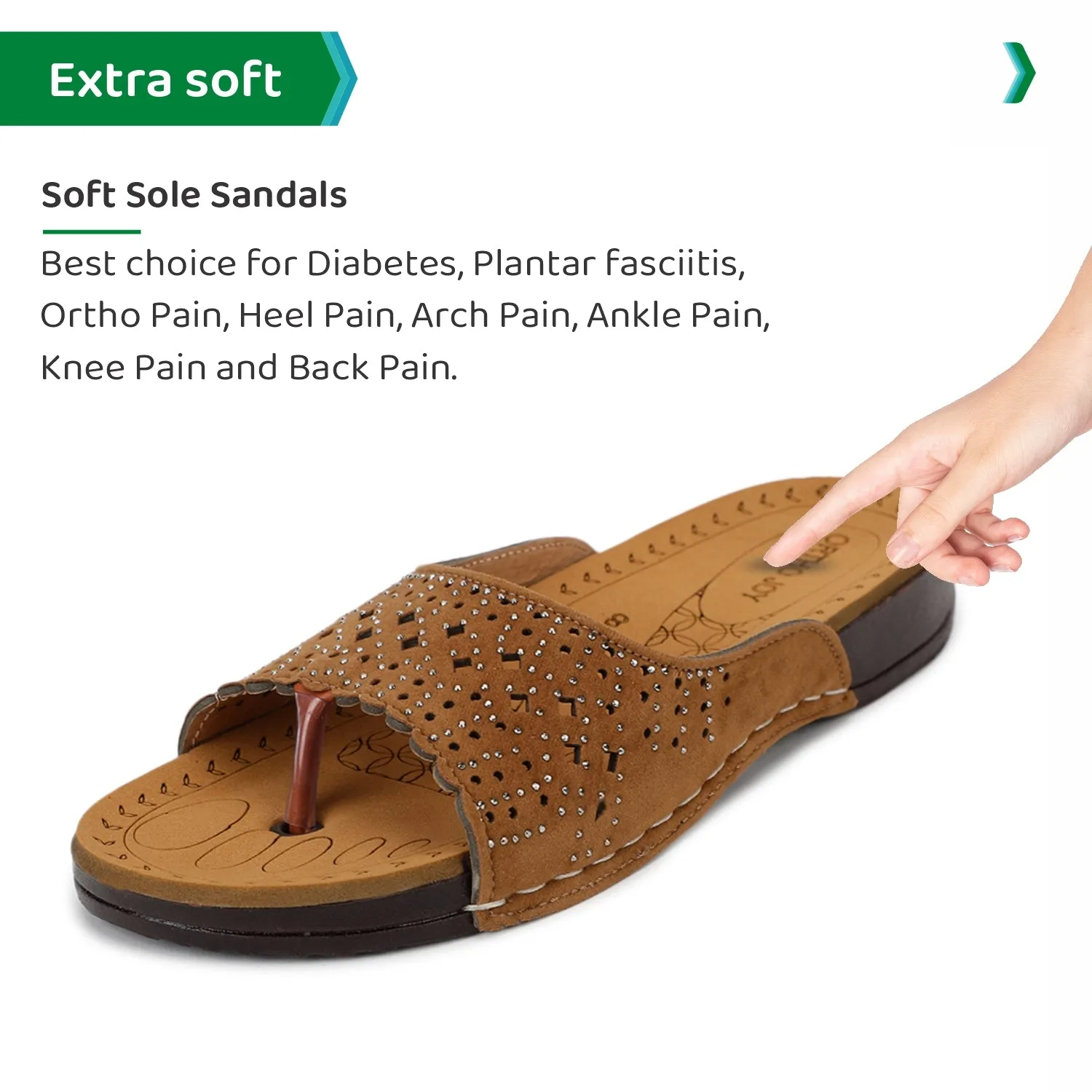 ORTHO JOY Regular Wear slippers For Women