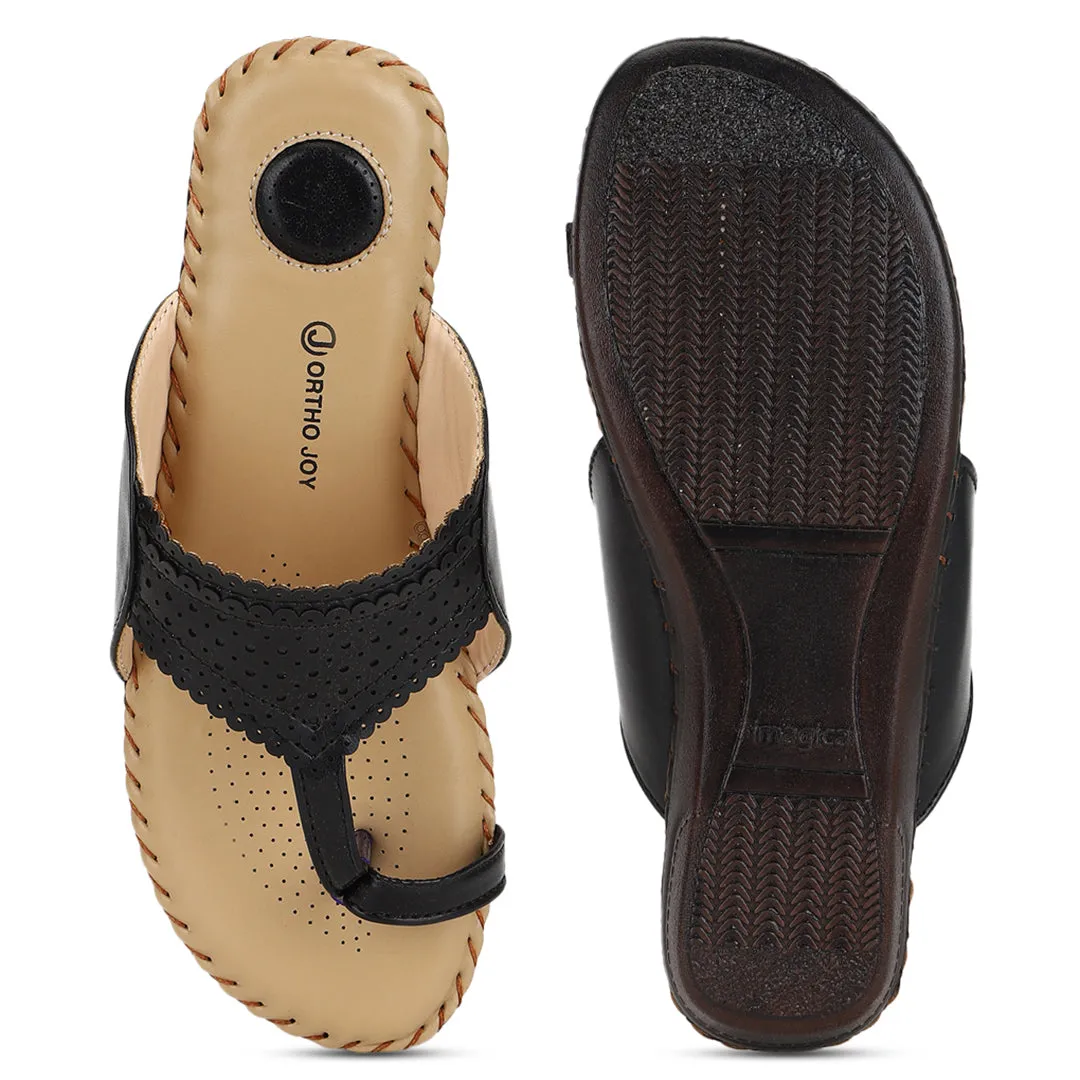 ORTHO JOY Soft Fancy Footwear Comfortable Chappal for women