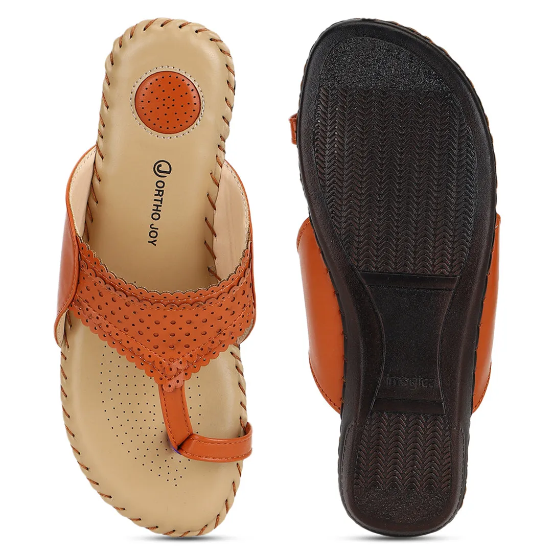 ORTHO JOY Soft Fancy Footwear Comfortable Chappal for women