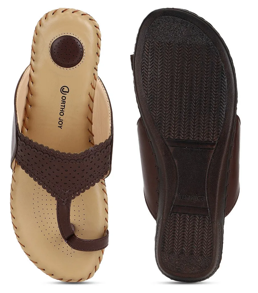 ORTHO JOY Soft Fancy Footwear Comfortable Chappal for women