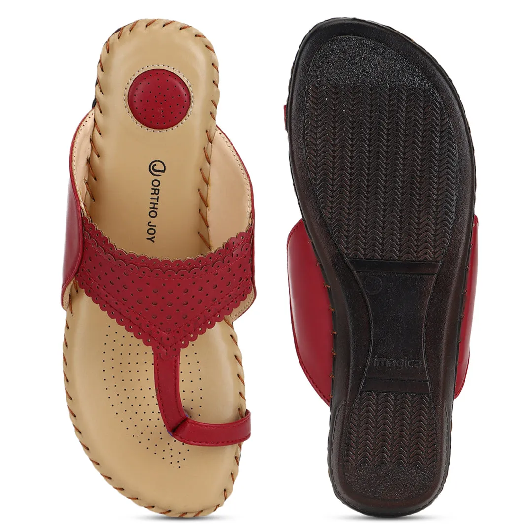 ORTHO JOY Soft Fancy Footwear Comfortable Chappal for women