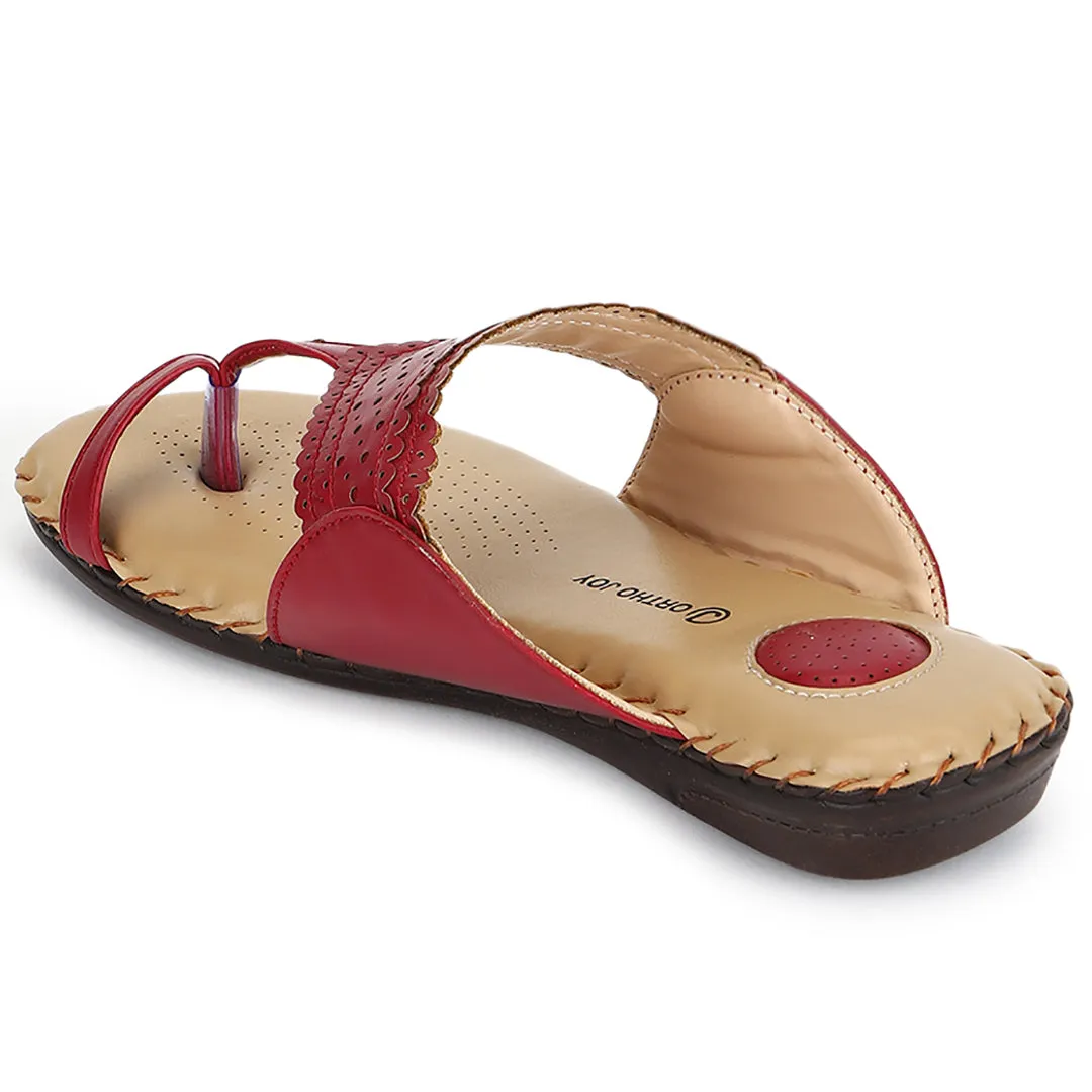 ORTHO JOY Soft Fancy Footwear Comfortable Chappal for women